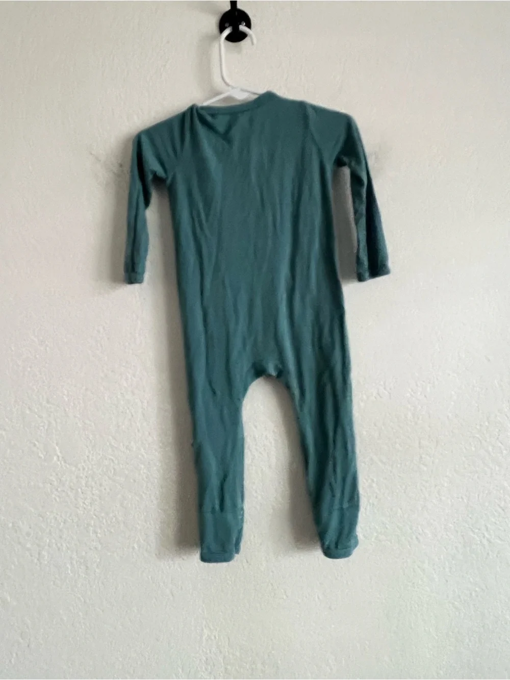 Kyte Baby Long Sleeve Zipper One-Piece Romper in Teal Size 12 - 18 Months